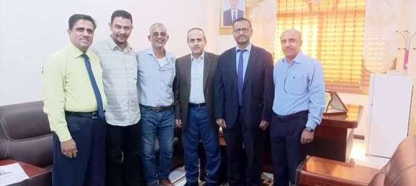 وفد جامعة العادل في زيارة لوزير التعليم العالي